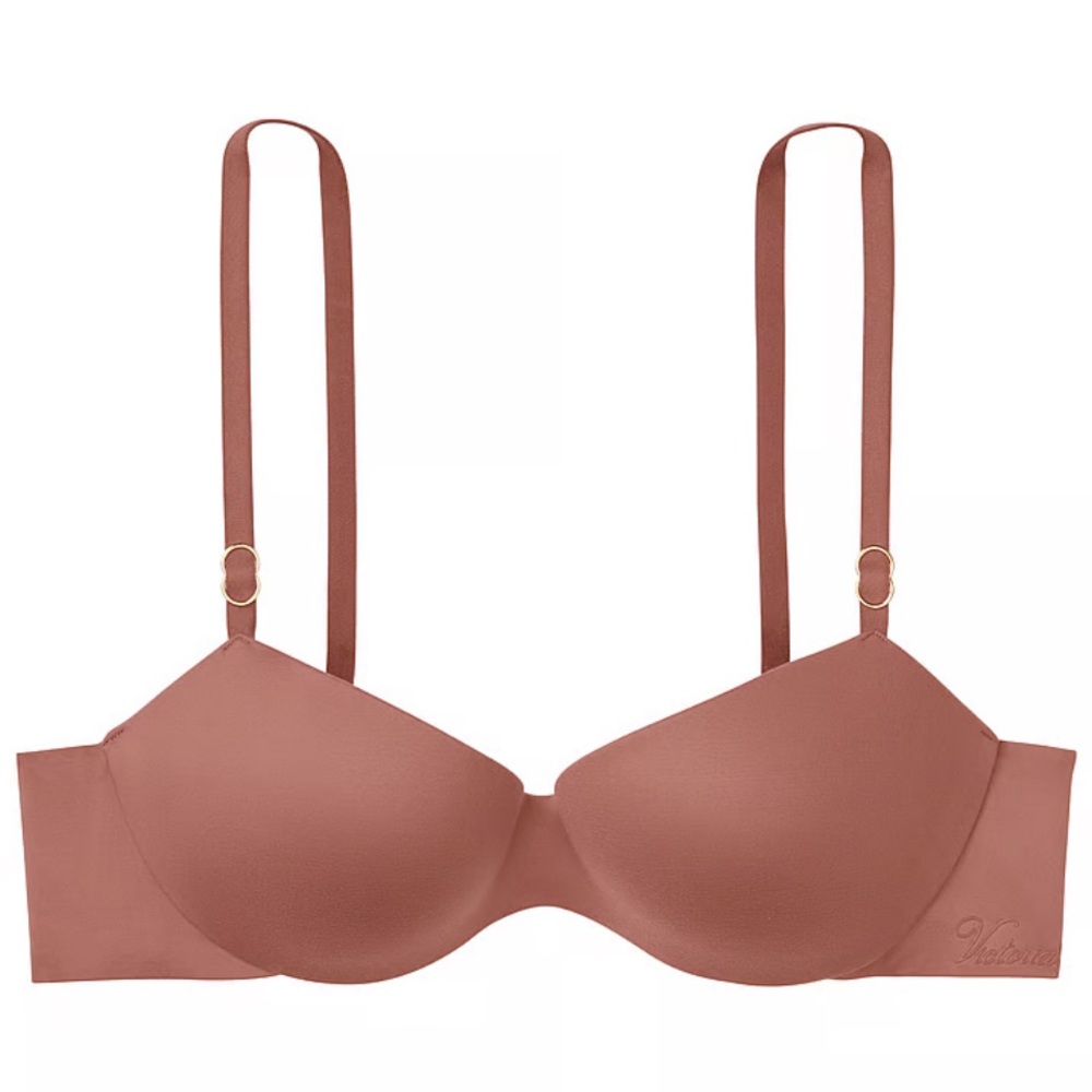 NWOT Victoria’s Secret Incredible Lined Balconet Dark Mauve Bra Size 34E (DD)